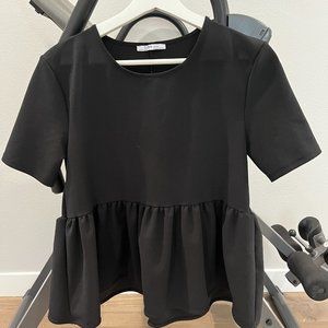 Zara Peplum Top